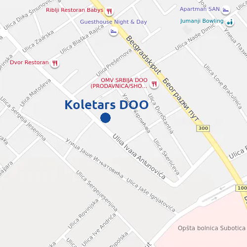 mapa Koletars DOO